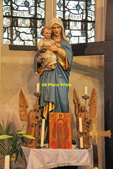 Photo 6"x4" St James the Great, Clapton - Statue Stoke Newington c2014