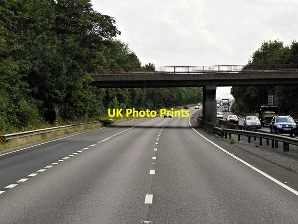 Photo 6"x4" Southbound A1, Beckingham Road Bridge Coddington\/SK8354 c2014