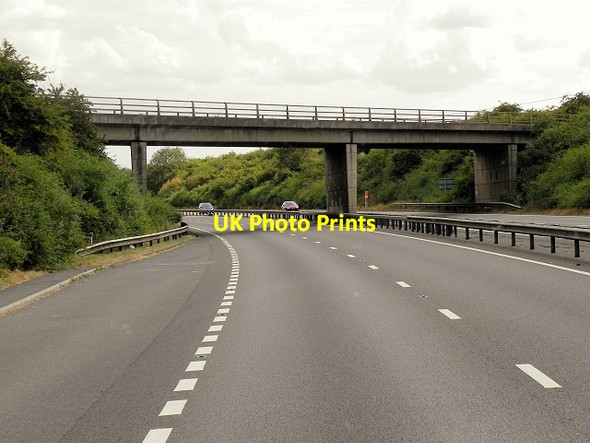 Photo 6"x4" A1 at Long Bennington, Costa Row Overbridge Long Bennington c2014