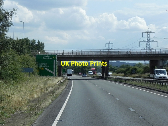 Photo 6"x4" Bridge Carrying the A52 over the A1 at Barrowby Barrowby\/SK8836 c2014