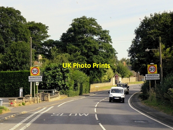 Photo 6"x4" A607 entering Barkston Barkston c2014