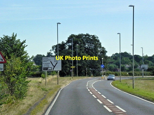Photo 6"x4" Honington Road (A607) Barkston c2014