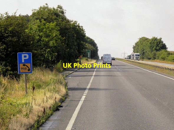 Photo 6"x4" Layby on Southbound A1 Barrowby\/SK8836 c2014