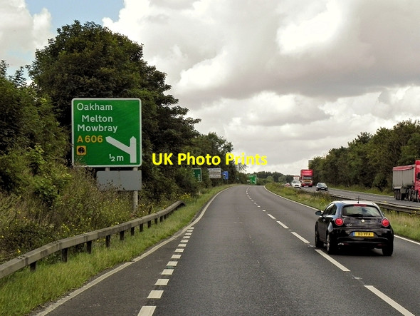 Photo 6"x4" Northbound A1, Tinwell Stamford\/TF0207 c2014