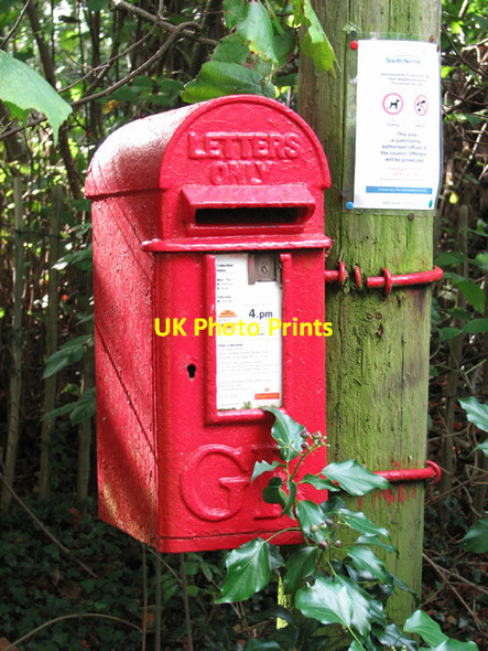 Photo 6"x4" George V postbox Foxhole\/TM2197 c2014