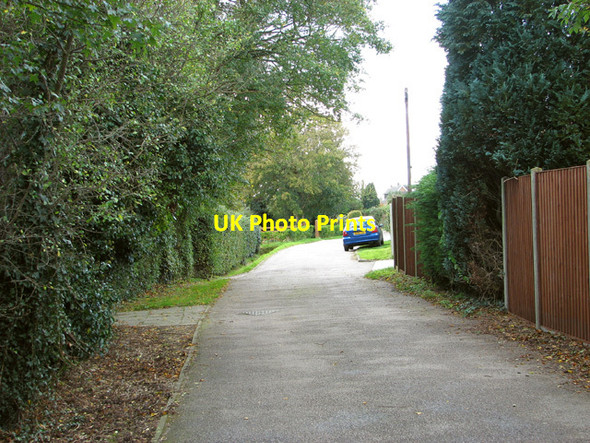 Photo 6"x4" Briar Lane as seen from Church Road Swainsthorpe c2014