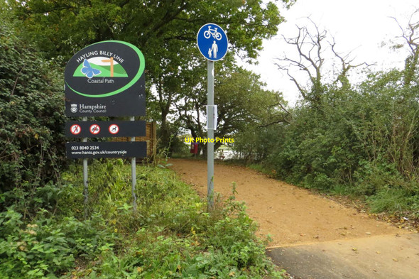 Photo 6"x4" The Hayling Billy Coastal Path Stoke\/SU7202 c2014