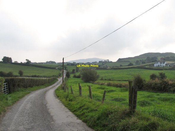 Photo 6"x4" View south-eastwards along Crooked Road Belleek\/H9827 c2014