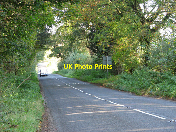 Photo 6"x4" The B1145 (Lexham Road) Litcham c2014