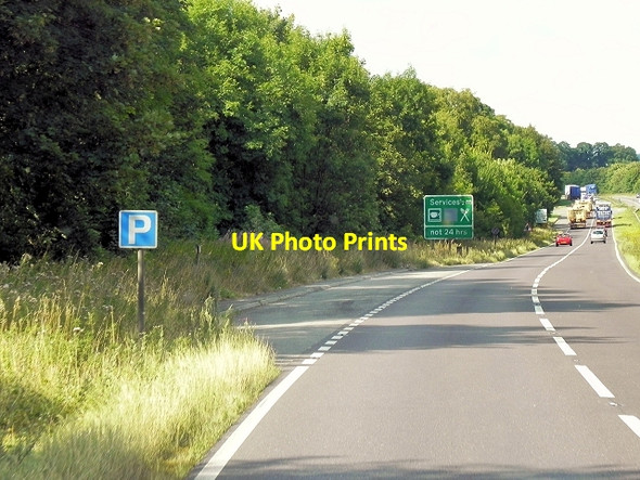 Photo 6"x4" Northbound A1, Layby near Easton Easton\/SK9226 c2014