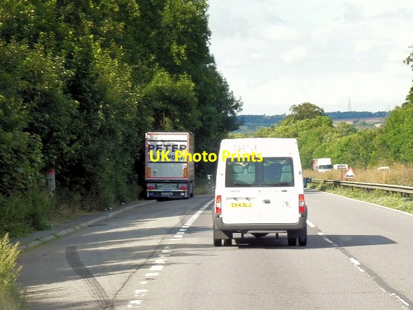 Photo 6"x4" Layby on the Great North Road Easton\/SK9226 c2014