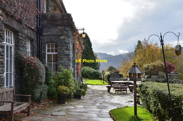 Photo 6"x4" Entrance and garden, Haweswater Hotel Guerness Wood c2014