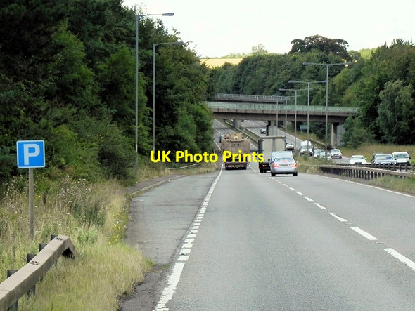 Photo 6"x4" Northbound A1, Layby at Little Ponton Great Ponton c2014