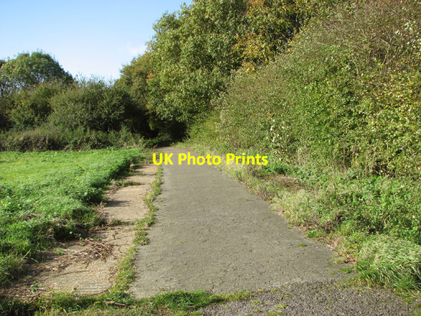 Photo 6"x4" Footpath to Mill Lane Great Massingham c2014