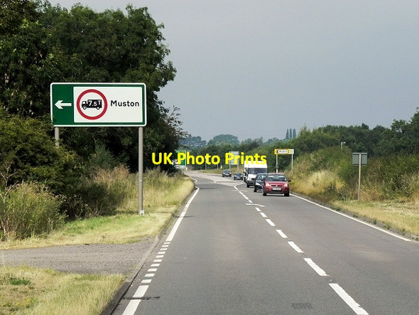 Photo 6"x4" A52, Grantham Road, Muston Easthorpe\/SK8138 c2014