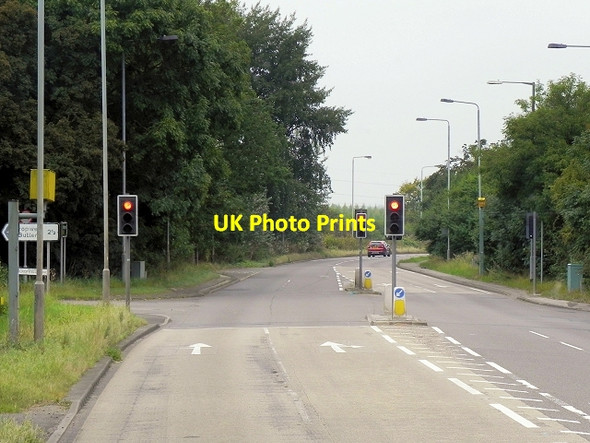 Photo 6"x4" Traffic Lights on Grantham Road Harlequin c2014