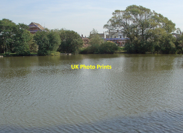 Photo 6"x4" A view across Meadow Lake, Porthcawl Porthcawl c2014