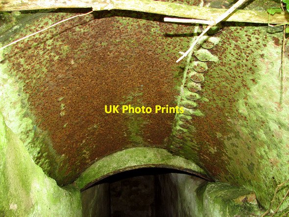 Photo 6"x4" Entrance into an air raid shelter (detail) Great Massingham c2014