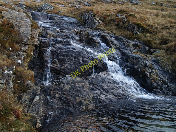 Photo 6"x4" Waterfall, Allt Coire Capull Fasnacloich c2008