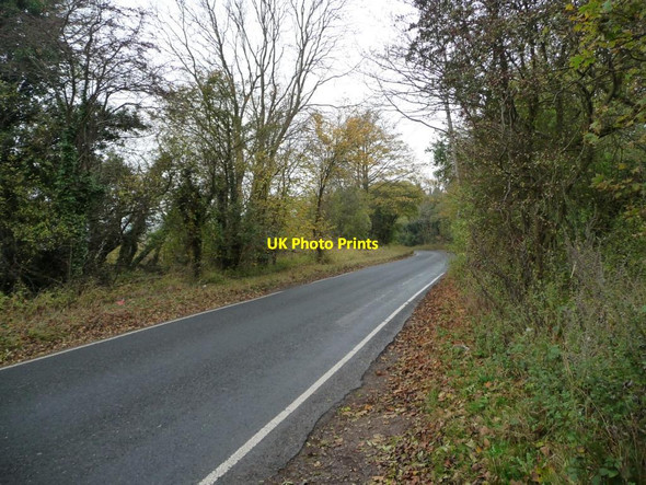Photo 6"x4" Hexton Road descending to Lion Hill Hexton c2014