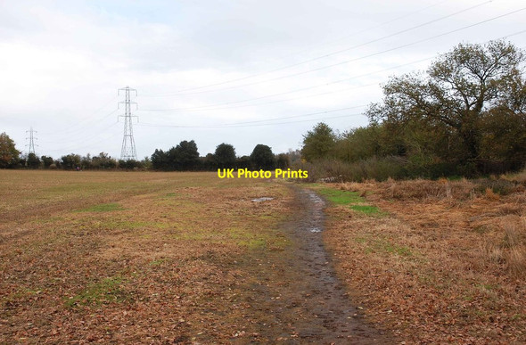 Photo 6"x4" Footpath at edge of field, Spennells, Kidderminster Stanklyn c2014