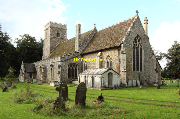 Photo 6"x4" St George, Shimpling Mill Hill\/TL8551 c2014