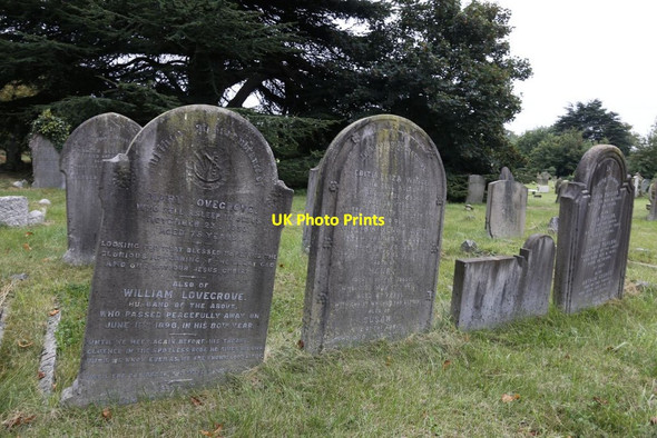 Photo 6"x4" Headstones at Reading Reading c2014