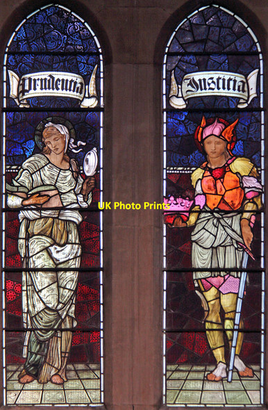 Photo 6"x4" Christ Church, Southgate - Stained glass window Friern Barnet c2014
