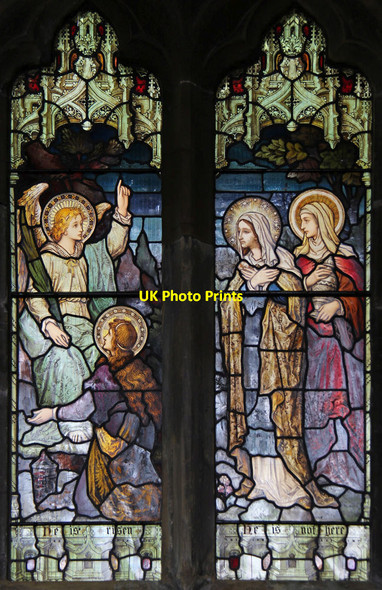 Photo 6"x4" All Saints, Lindfield - Stained glass window Haywards Heath c2014