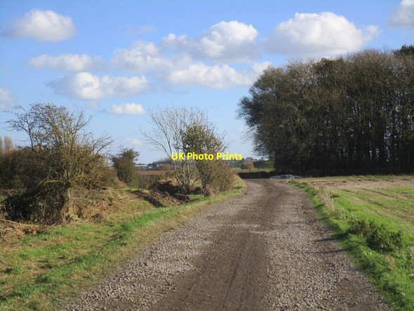 Photo 6"x4" Farm track and bridleway to Copperhall Farm Skerne c2014
