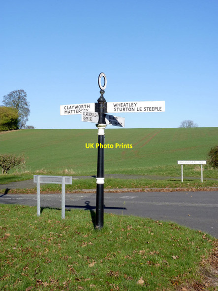Photo 6"x4" Fingerpost at North Wheatley North Wheatley c2014