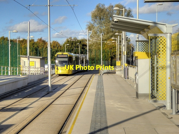 Photo 6"x4" Inbound Tram Leaving Moor Road Metrolink Stop Sale c2014