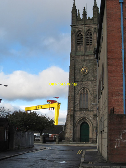Photo 6"x4" The steeple of St Patrick's CoI Parish Church, Inner East Belfast Belfast c2014