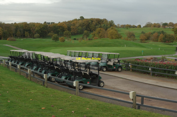 Photo 6"x4" Golf carts - Warwickshire Golf and Country Club Leek Wootton c2014