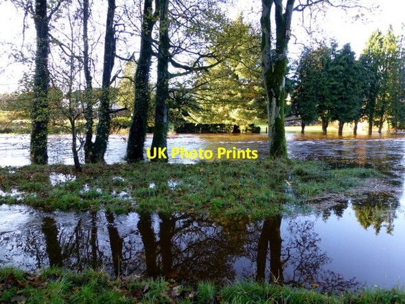 Photo 6"x4" Flooding along the Camowen River, Cranny Omagh c2014