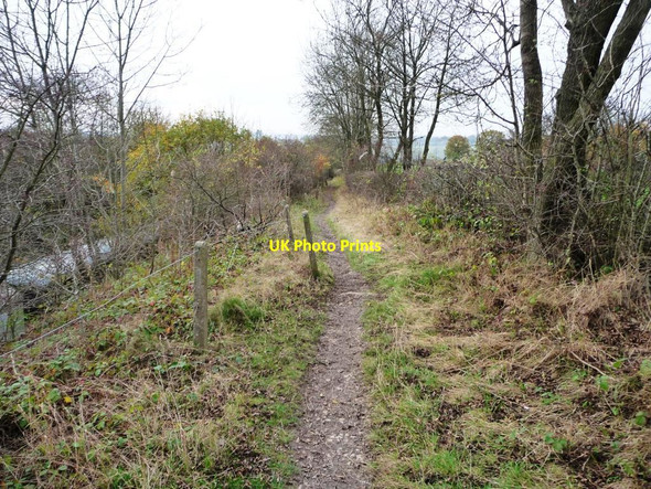 Photo 6"x4" Footpath descending to Butterley Station Ripley\/SK4050 c2014