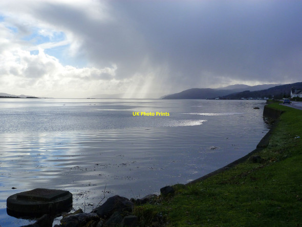 Photo 6"x4" Passing squall on Loch Gilp Lochgilphead c2014