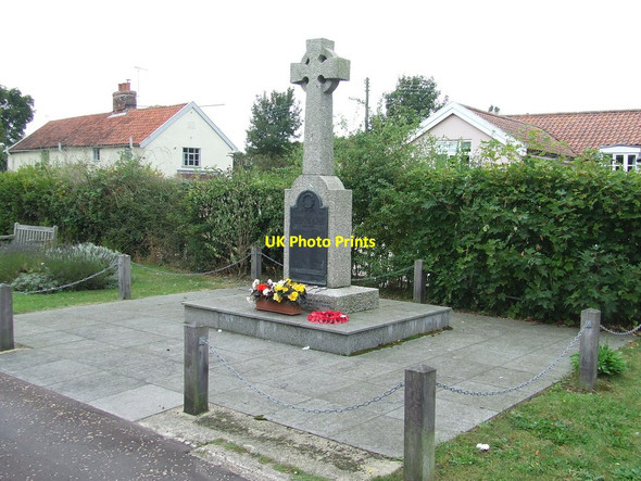 Photo 6"x4" War Memorial Peasenhall c2014