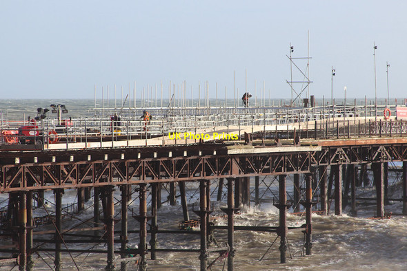 Photo 6"x4" Hastings Pier repairs Hastings\/TQ8110 c2014
