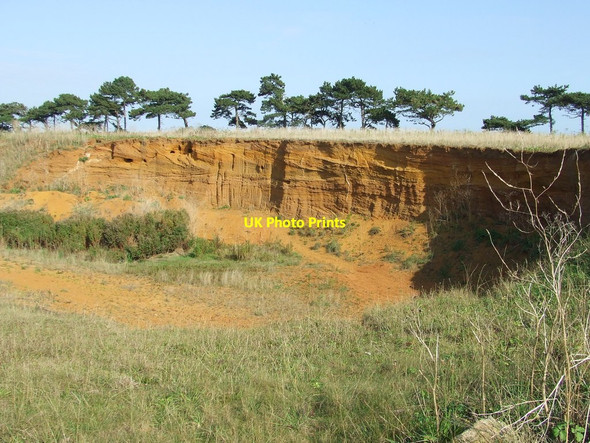 Photo 6"x4" Disused Pit Shingle Street c2014