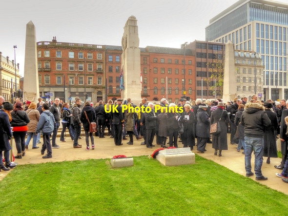 Photo 6"x4" Remembrance Sunday at Manchester Cenotaph Manchester c2014