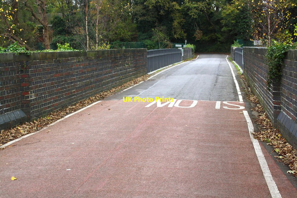 Photo 6"x4" Railway bridge taking Warren Road over the railway Sonning c2014