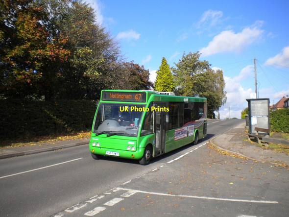 Photo 6"x4" Nottingham bus leaving Lambley Lambley\/SK6345 c2014