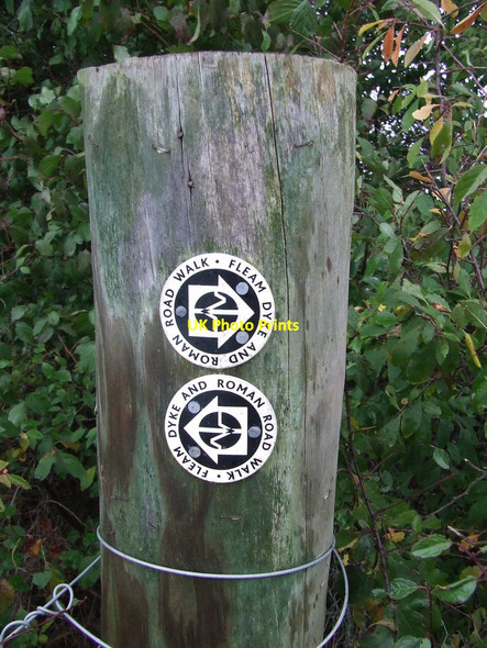 Photo 6"x4" Footpath Sign Horseheath c2014