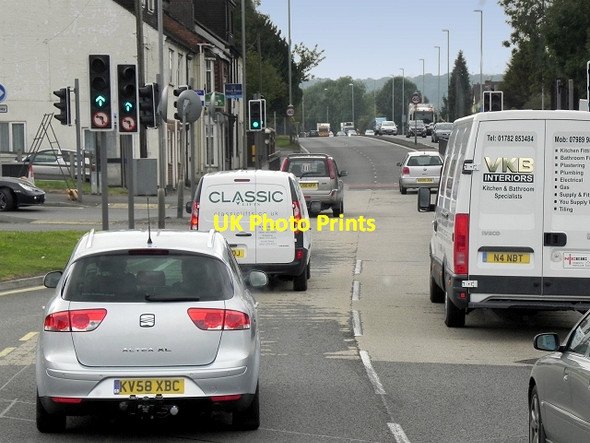 Photo 6"x4" Hanford, Stone Road (A34) Hanford\/SJ8742 c2014