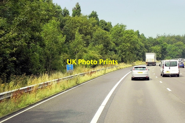 Photo 6"x4" Northbound M6 near Madeley Little Madeley c2014