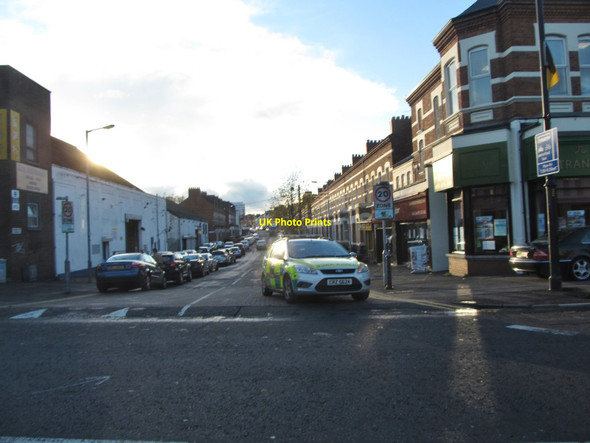 Photo 6"x4" A paramedic mobile emerging out of Candahar Street into Ormeau Road Belfast c2014