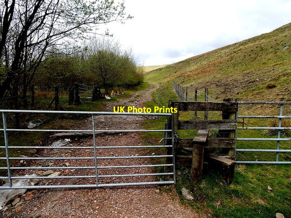 Photo 6"x4" Gate and stile, Gilfach Goch Tonypandy c2014