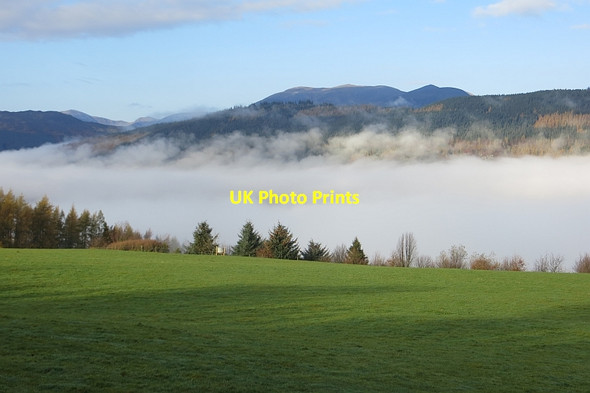 Photo 6"x4" Fog over Loch Tay Acharn\/NN7543 c2014