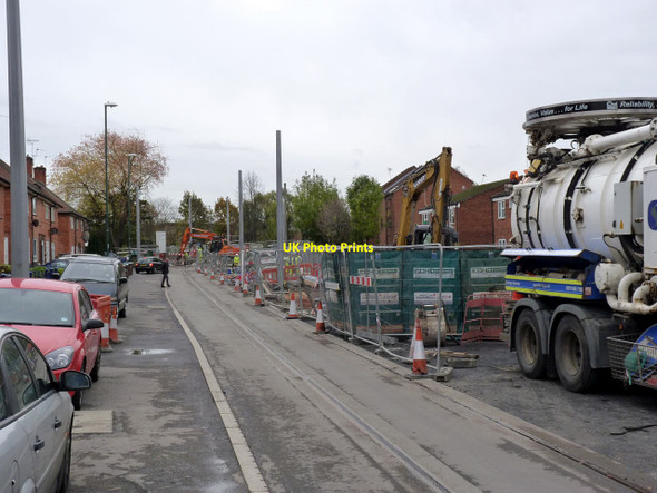 Photo 6"x4" Gregory Street tram stop Dunkirk\/SK5538 c2014